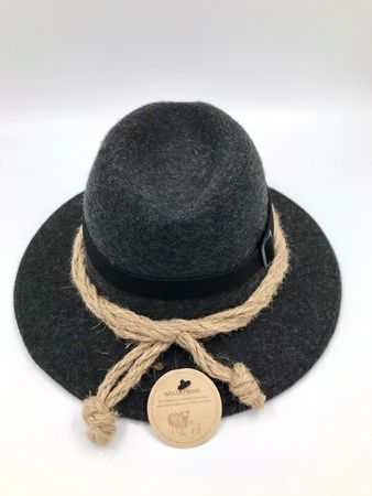Pezzo D'oro Filzhut, Freizeithut Aus Wollfilz Wanderhut,Farbe Anthrazit