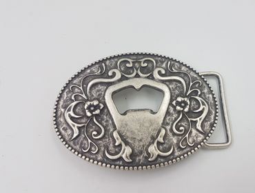 Pezzo D'oro Gürtelschnalle Buckle Schließe mit Flaschenöffner Kapselheber
