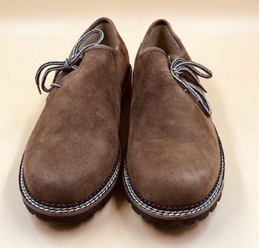 Pezzo D'oro Haferlschuh in Antik Finish braun,Schnürschuh,echt Leder,