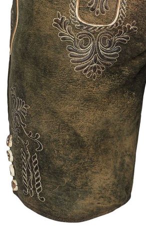 Pezzo D'oro Herren Lederhose Von Hammerschmid, Braun Antik,softes Ziegenleder