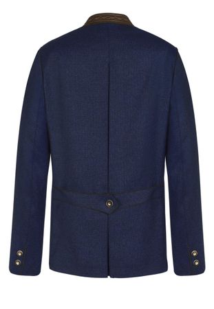 Pezzo D'oro Herren Trachtenjanker Blau Optimale Passform In Übergrößen,elastisch