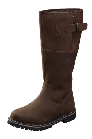 Pezzo D'oro Lederstiefel für die Jagd, Winterstiefel, Reiterstiefel,warm gefüttert,Leder,braun,Damen und Herren