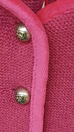 Pezzo D'oro Mädchen Trachtenjacke Aus Strick In Wolle Von Pezzo D'oro Farbe Pink