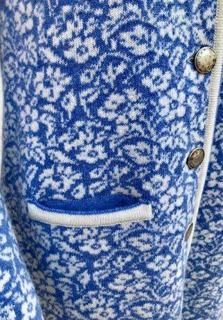 Pezzo D'oro Pezzo D'oro Damenstrickmantel, Merino Wolle Für Den Übergang,Fb Eisblau/ecreu