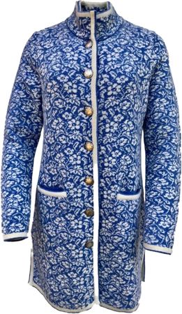 Pezzo D'oro Pezzo D'oro Damenstrickmantel, Merino Wolle für den Übergang,Fb eisblau/ecreu