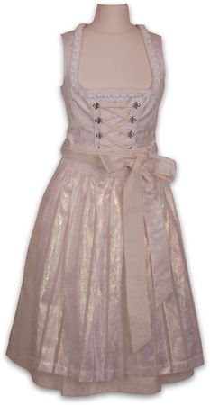 Pezzo D'oro Pezzo D'oro Designer Hochzeitsdirndl Festtagsdirndl Brautdirndl,Farbe Ivory