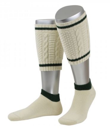 Pezzo D'oro Flachstrick-Loferl natur/tanne