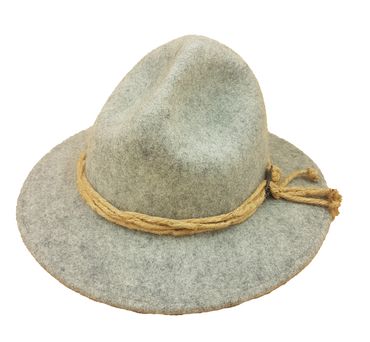 Pezzo D'oro Freizeithut aus Wollfilz grau-meliert