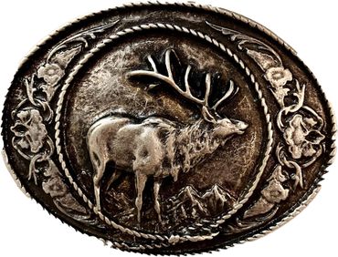 Pezzo D'oro Koppelschließe "Silberhirsch"