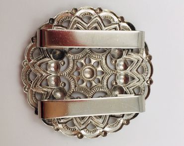 Pezzo D'oro Schürzenschließe,zur Deko An Schürze, Filigran Silber