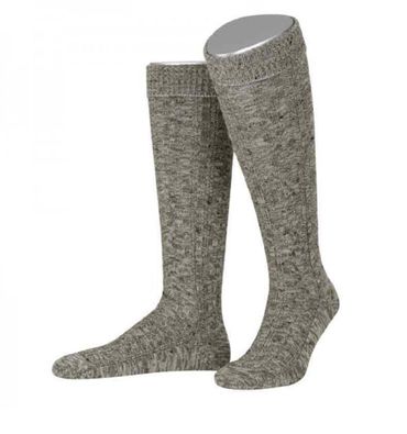 Pezzo D'oro Trachtenkniestrumpf LodenTweet grau/olivemeliert