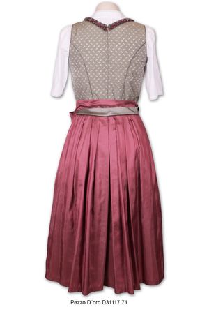 Pezzo D'oro Wiesndirndl, Festtagsdirndl Mididirndl 70cm,oliv/beere