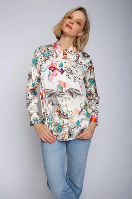 Risy & Jerfs Damenbluse tonno panna