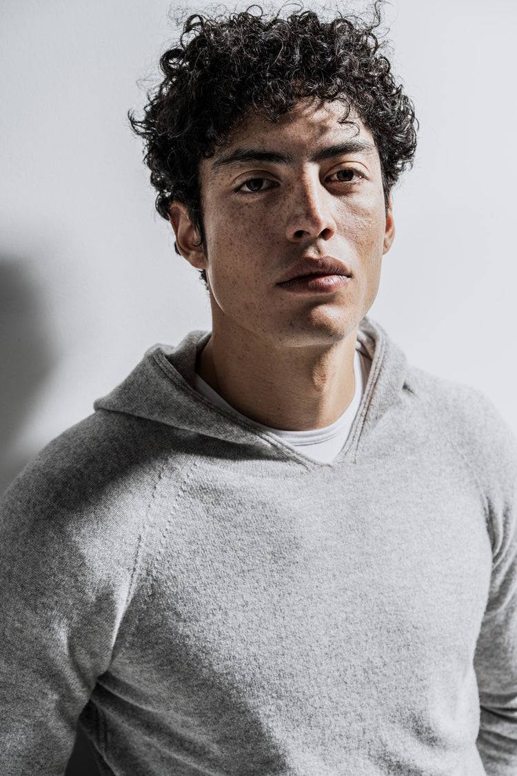 Phil Petter Kapuzen-Pullover Aus Cashmerino, 3D Knit