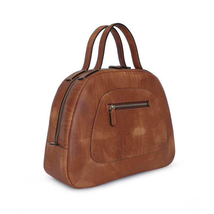 Philini Handtasche Vintagestyle in cognac Domi