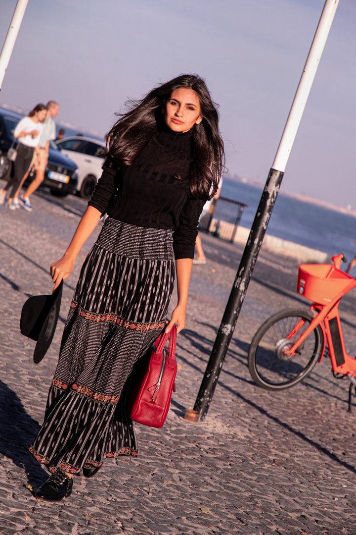 Philini Vintage-Handtasche In Weinrot - Domi