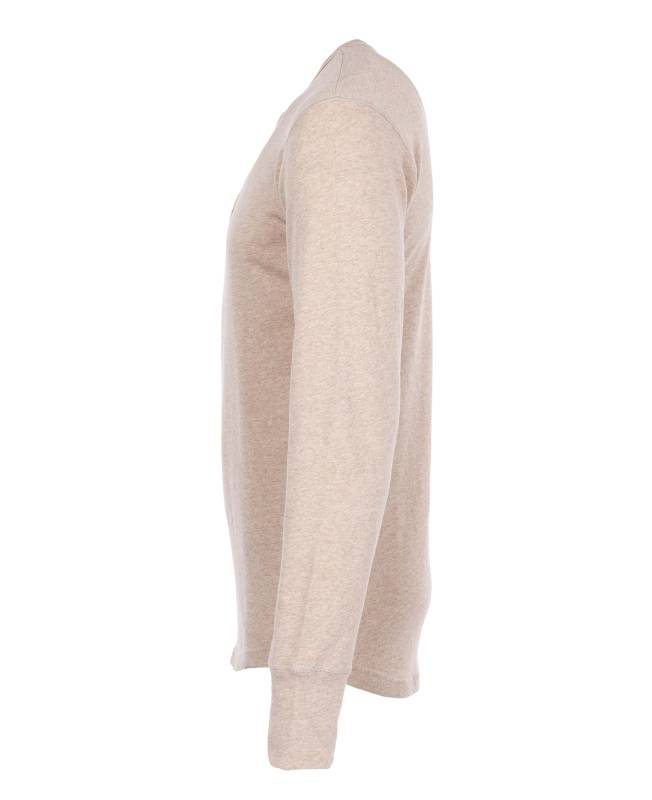 Pike Brothers 1927 Henley Shirt Long Sleeve Oatmeal