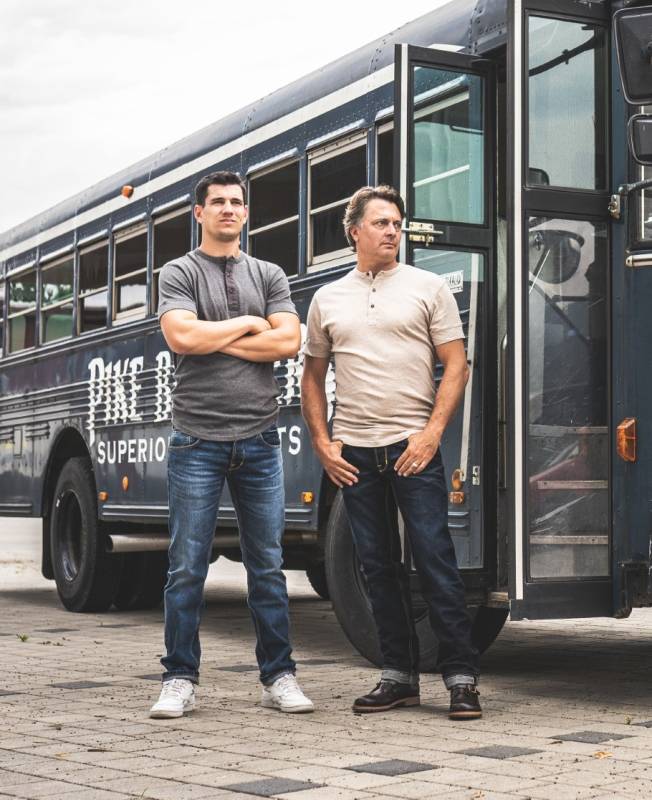 Pike Brothers 1927 Henley Shirt Short Sleeve Ecru Melange