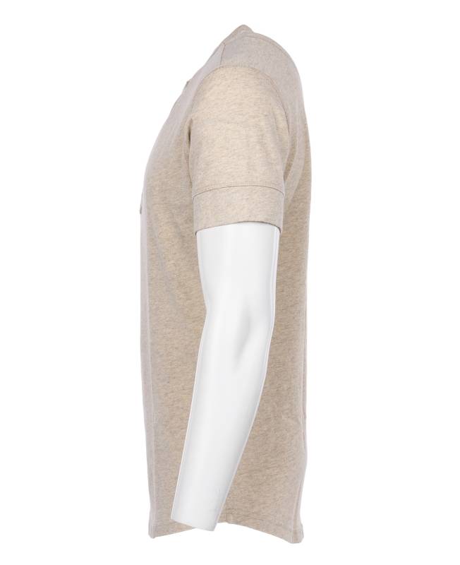 Pike Brothers 1927 Henley Shirt short sleeve ecru melange