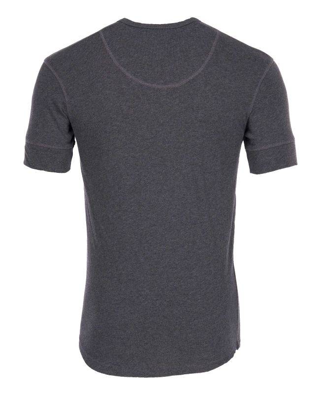 Pike Brothers 1927 Henley Shirt short sleeve grey melange