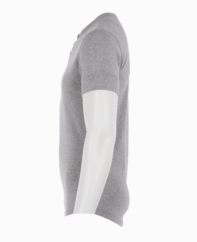 Pike Brothers 1927 Henley Shirt short sleeve light grey