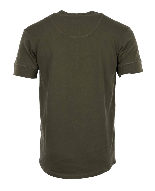 Pike Brothers 1927 Henley Shirt Short Sleeve Mojave Green