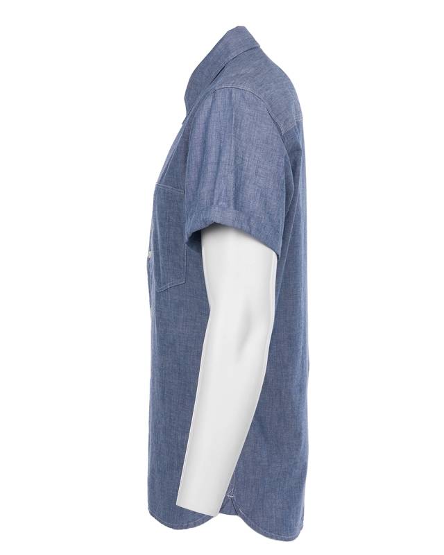 Pike Brothers 1937 Roamer Shirt Short Sleeve Blue Chambray