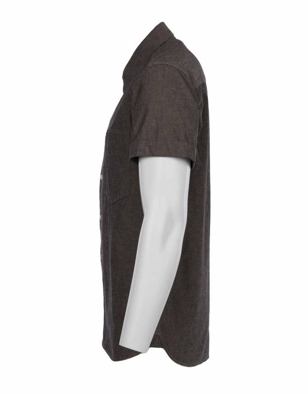 Pike Brothers 1937 Roamer Shirt Short Sleeve Charcoal Grey