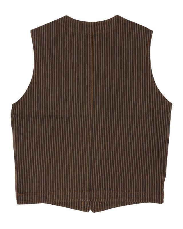 Pike Brothers 1937 Roamer Vest Hickory Stripe Brown