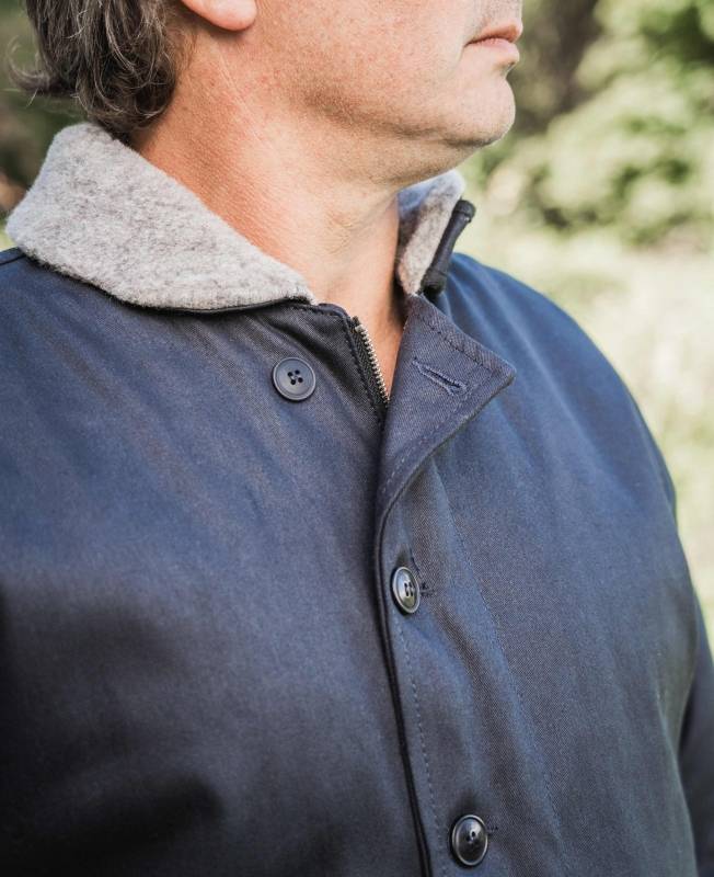 Pike Brothers 1944 N1 Deck Jacket Elephant Skin Asphalt