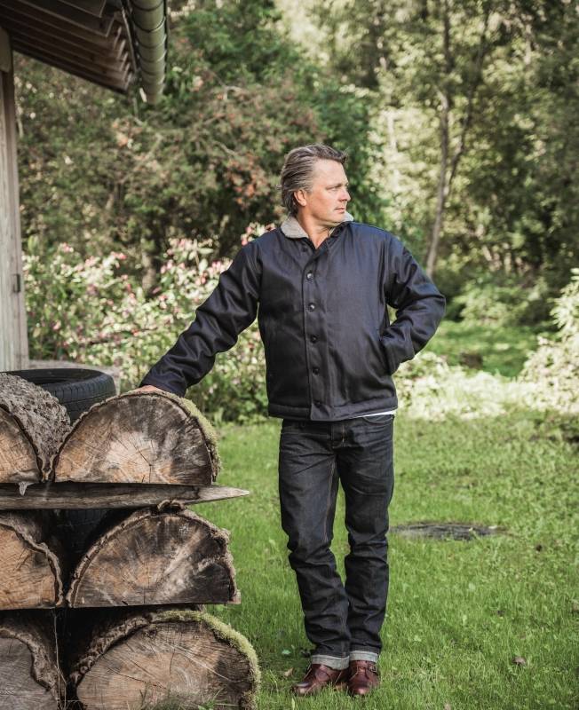 Pike Brothers 1944 N1 Deck Jacket Elephant Skin Asphalt