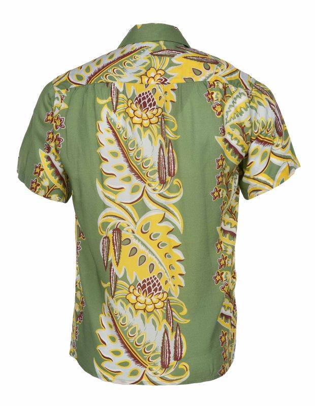 Pike Brothers 1947 Albert Shirt Short Sleeve Lanai Green