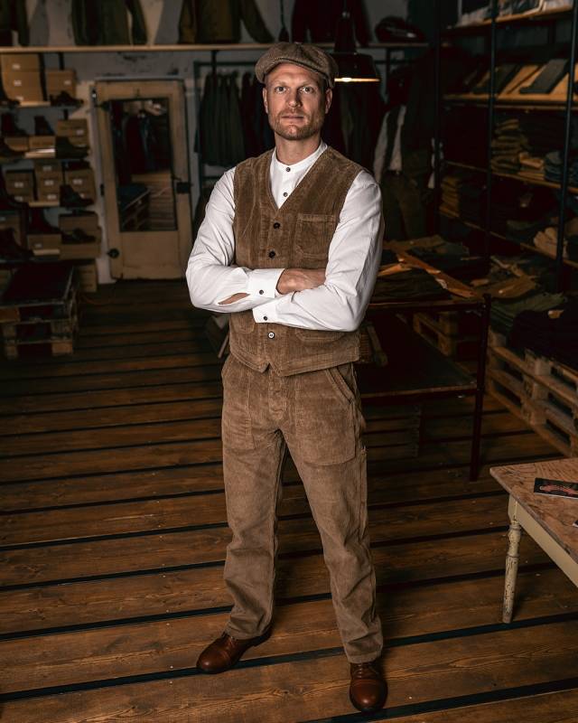 Pike Brothers 1967 Utility Trousers Light Brass Cord