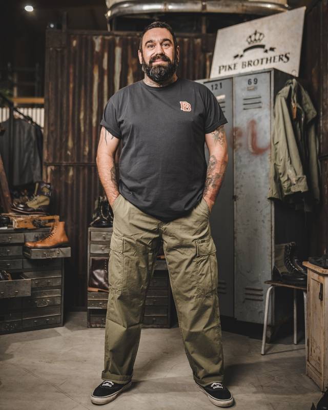 Pike Brothers 1969 Sports Tee Red Castle Logo Print