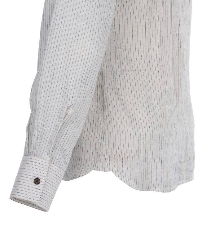 Pike Brothers 1923 Buccanoy Shirt white blue linen
