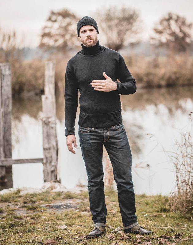 Pike Brothers 1923 Turtle Neck Black