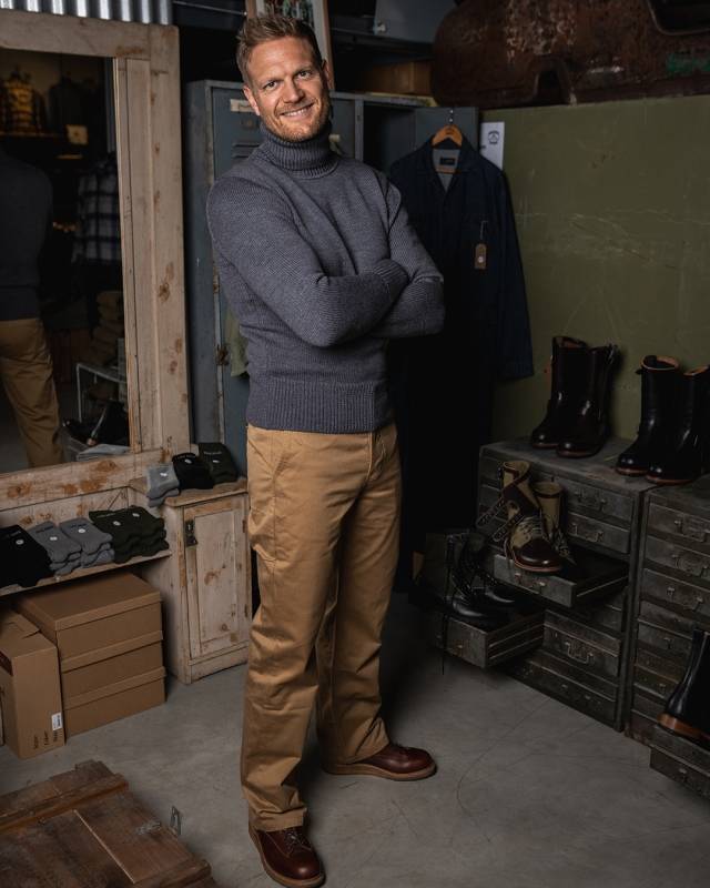 Pike Brothers 1923 Turtle Neck Grey