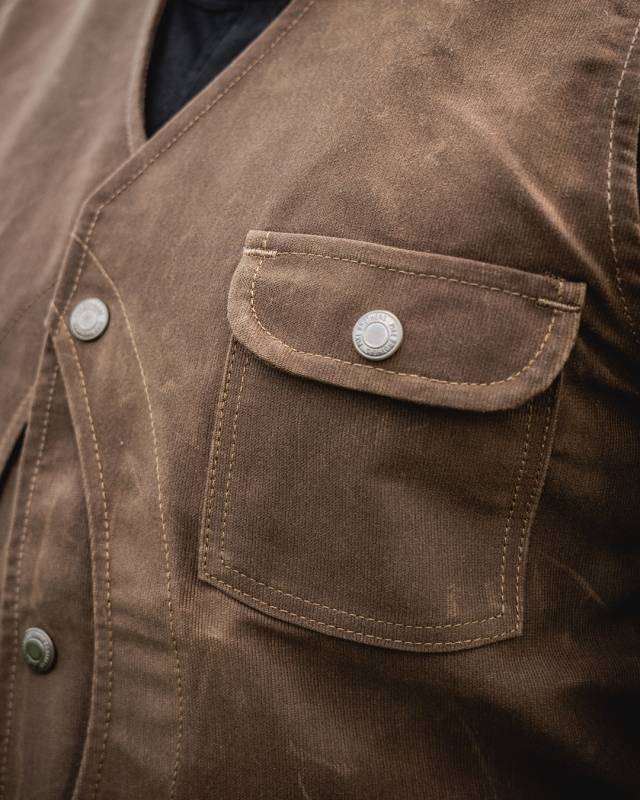 Pike Brothers 1928 Hunting Vest Waxed Sand