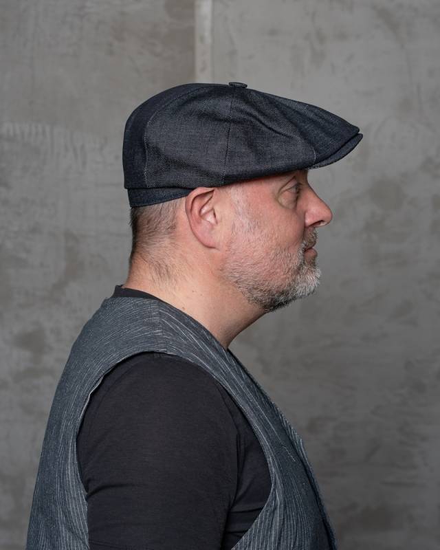 Pike Brothers 1928 Newsboy Cap 15oz Indigo