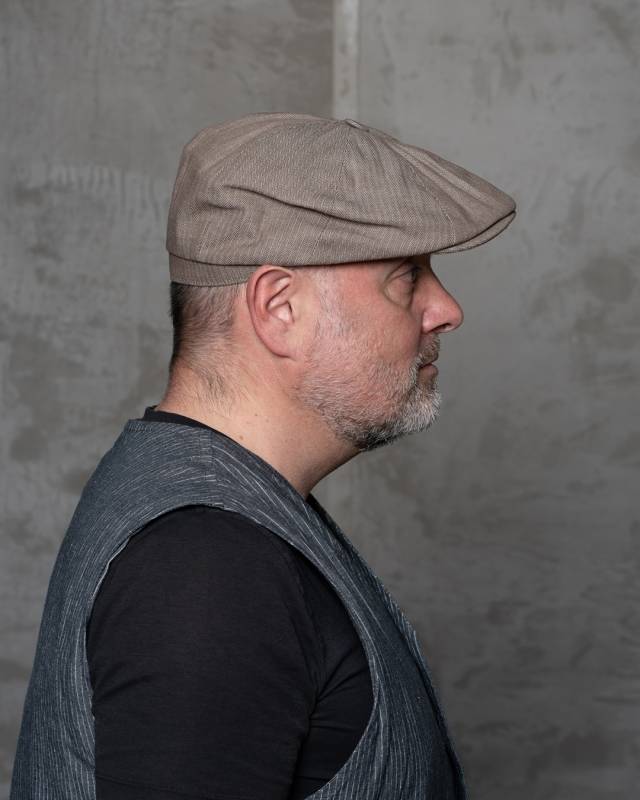 Pike Brothers 1928 Newsboy Cap HBT Brown