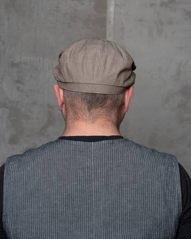 Pike Brothers 1928 Newsboy Cap HBT Brown