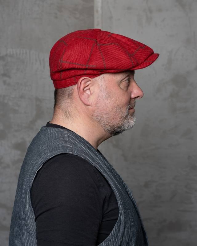 Pike Brothers 1928 Newsboy Cap Higgs Red