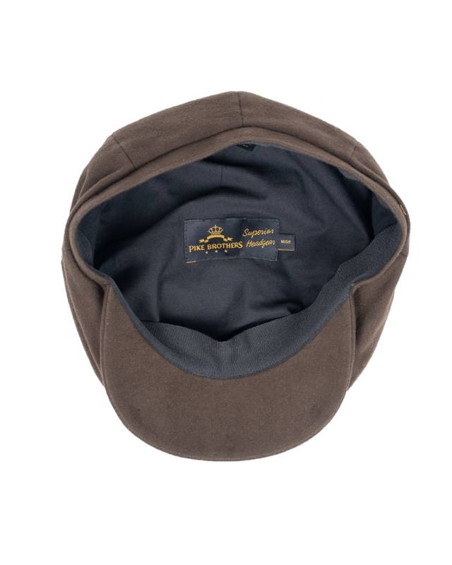 Pike Brothers 1928 Newsboy Cap Moleskin Soil Brown