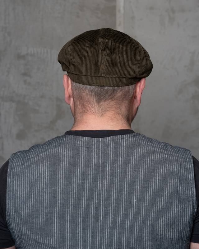 Pike Brothers 1928 Newsboy Cap Olive Cord