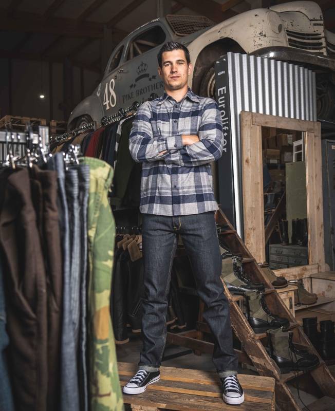 Pike Brothers 1937 Roamer Shirt Elliott Blue