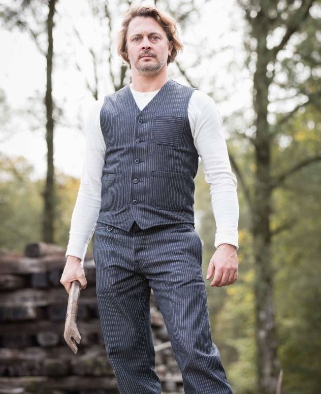 Pike Brothers 1937 Roamer Vest blue wabash