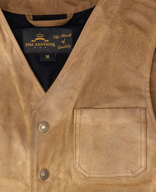 Pike Brothers 1937 Roamer Vest Waxed Tan