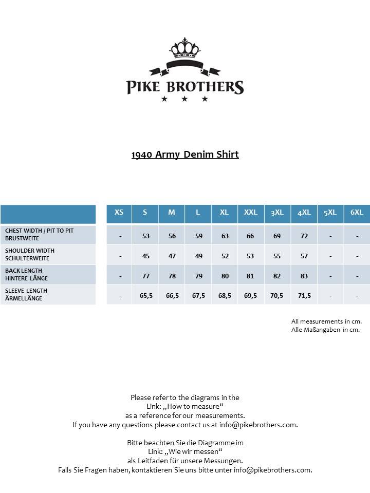 Pike Brothers 1940 Army Denim Shirt Indigo