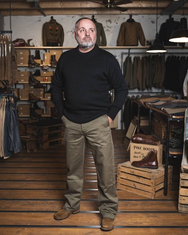 Pike Brothers 1941 USN Seaman Sweater Black