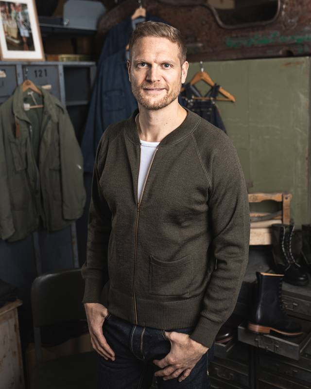 Pike Brothers 1943 C2 Sweater olive drab